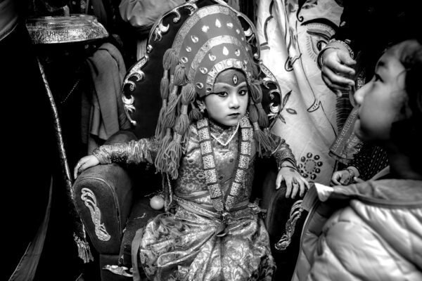 The Kumari Goddess. Queens, New York City